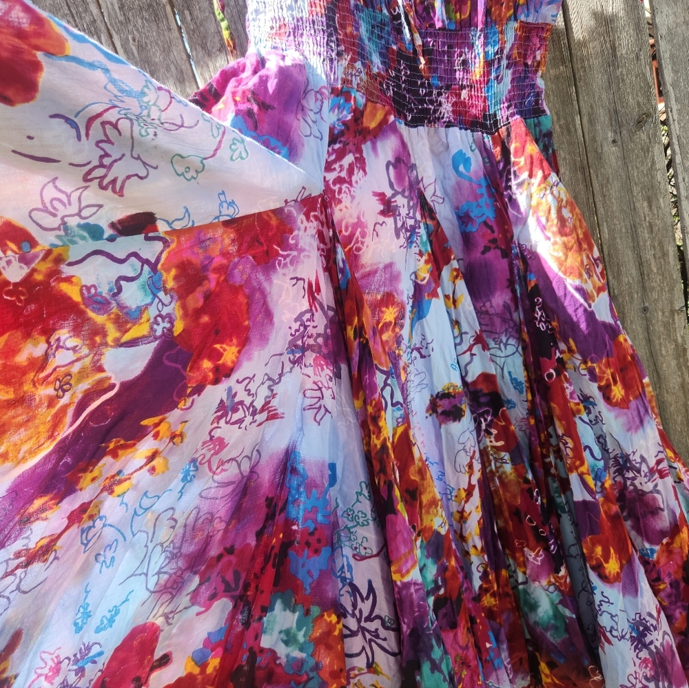 Chelsea & Theodore Gypsy Tye dyed Boho Dress